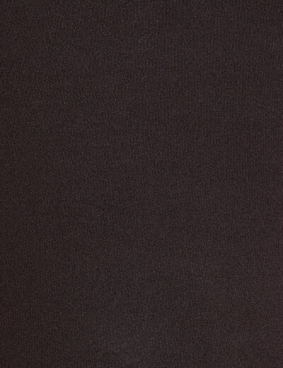 Débardeur effet seconde peau noir femme