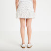 Jupe patineuse courte en dentelle blanc femme