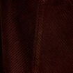 Robe courte droite en velours coton marron fonc&eacute; femme
