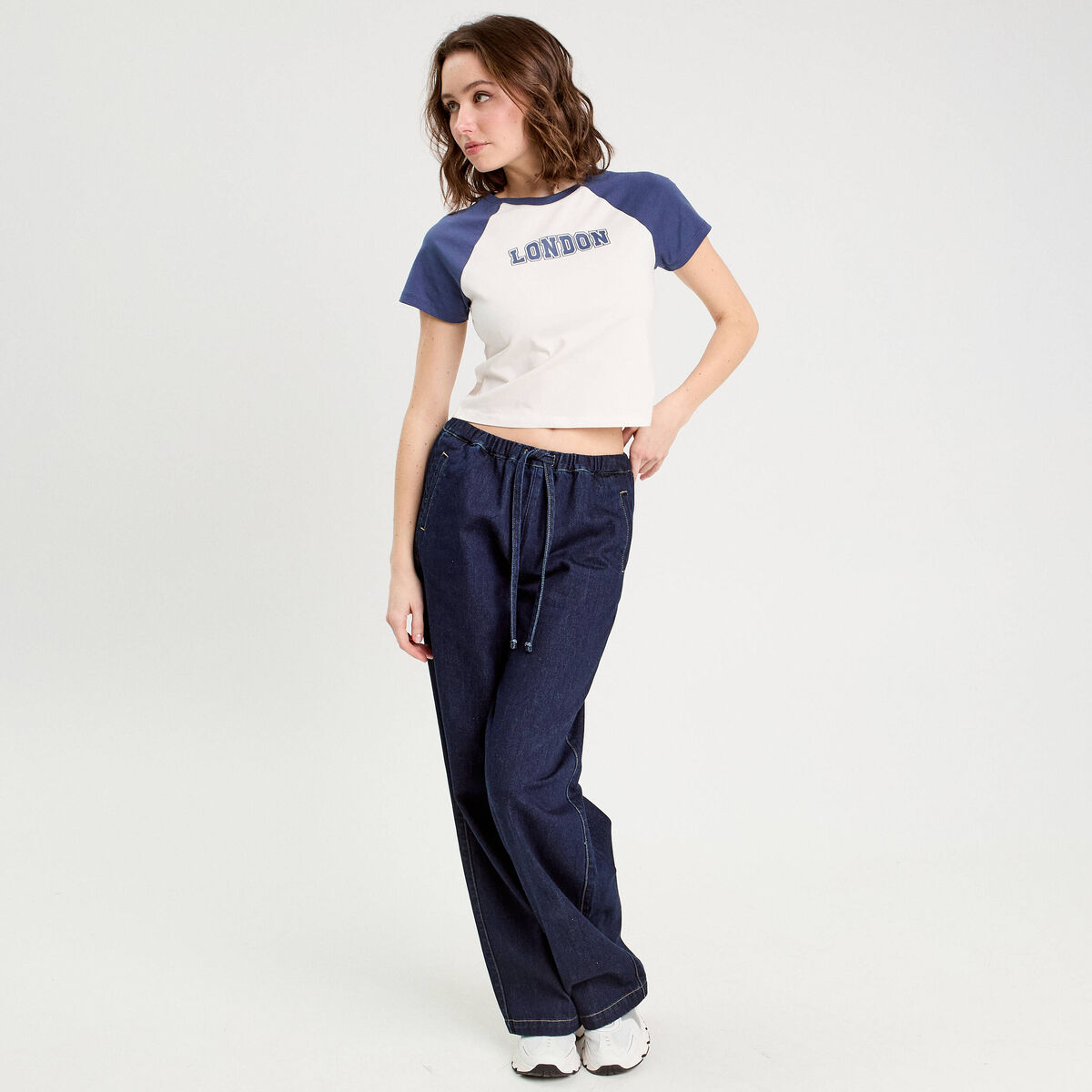 T-shirt manches courtes ecru femme