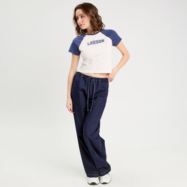 T-shirt manches courtes ecru femme