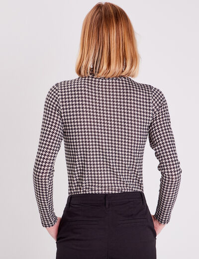 T-shirt manches longues beige femme