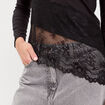 Top ajust&eacute; manches longues noir femme
