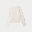 Pull d&eacute;tails bijoux ivoire femme