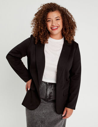 Veste blazer cintrée noir femme