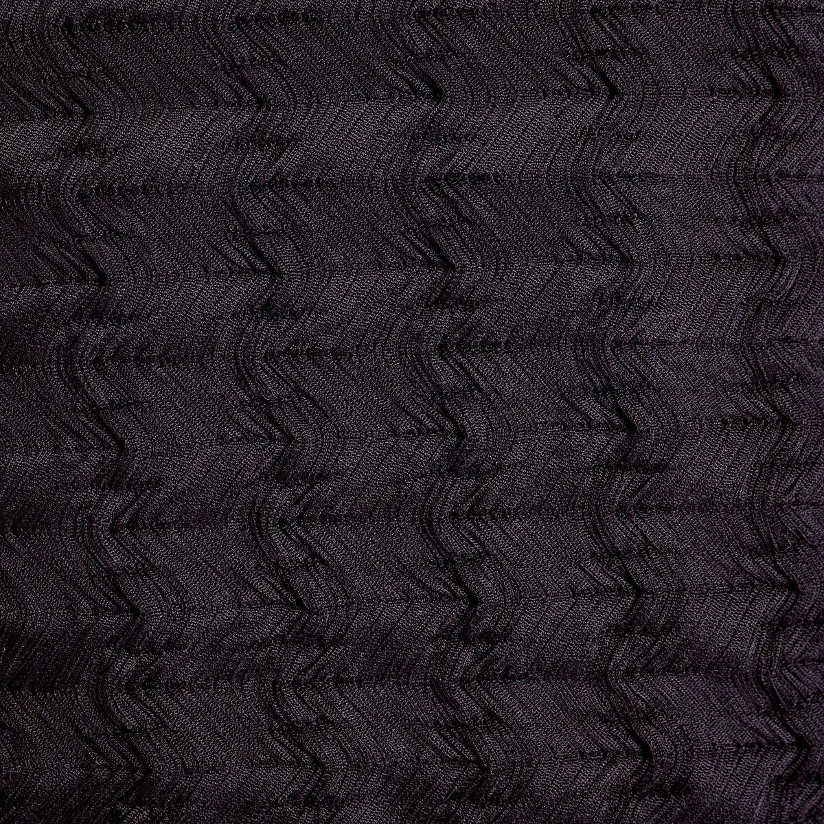 Débardeur gaufré col montant noir femme