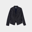 Veste blazer ajustée bleu marine femme