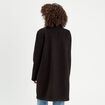 Manteau ample bouclette noir femme