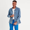 Surchemise en jean denim double stone femme