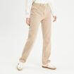 Jeans droit 5 poches sable femme