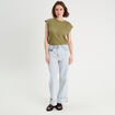 Débardeur ajouré vert kaki femme