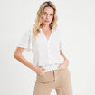 T-shirt manches courtes blanc femme