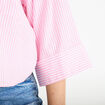 Chemise col classique manches 3/4 rose femme