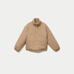 Parka r&eacute;versible effet polaire taupe femme