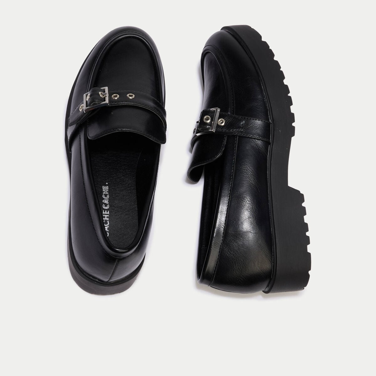Mocassins noir femme