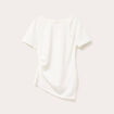 T-shirt asymétrique ecru femme