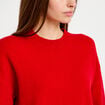 Pull col rond rouge femme