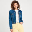 Veste en jean denim stone femme