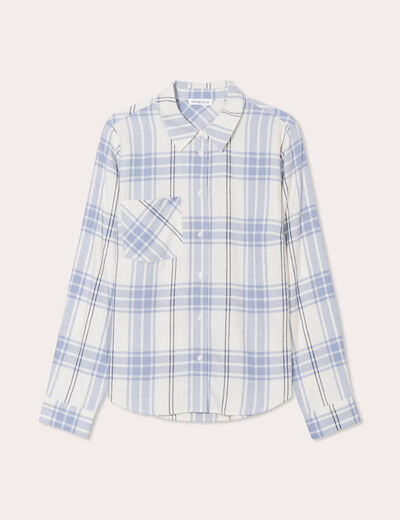 Chemise manches longues blanc femme