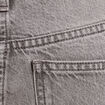 Jeans droit 5 poches denim gris femme