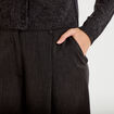 Pantalon bootcut taille haute gris fonc&eacute; femme
