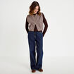 Veste sans manches effet polaire sable femme