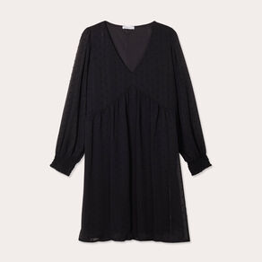robe evasee plumetis noir femme Robe évasée plumetis noir femme