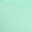 Pull oversize col v manches longues vert menthe femme