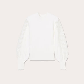 pull manches longues dentelle ecru femme Pull manches longues dentelle ecru femme