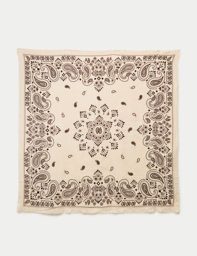 Foulard ecru femme