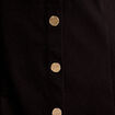 Robe droite boutonn&eacute;e noir femme