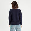 Pull manches longues bleu marine femme