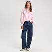 Chemise manches longues rose femme