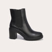 Bottines &agrave; talon noir femme
