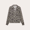 Blouse Paula - manches longues blanc femme