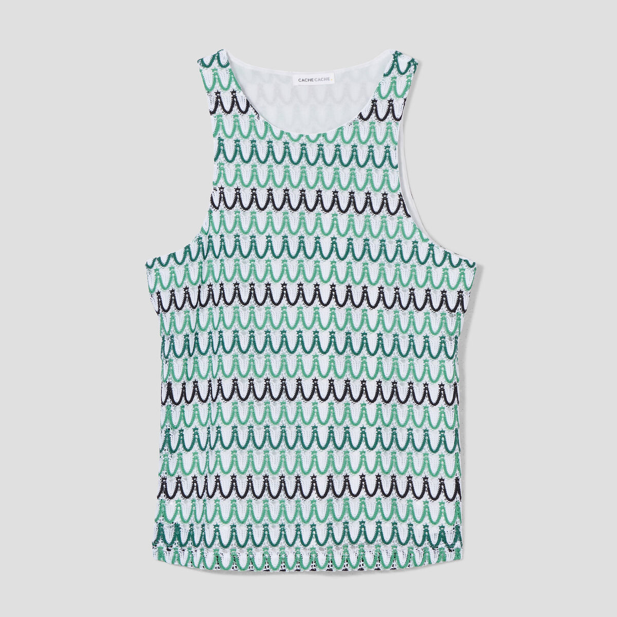D&eacute;bardeur doublure crochet vert femme