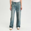 Jeans wide leg carpenter denim dirty femme