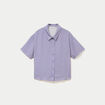 Chemise manches courtes bleu femme