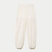 Pantalon bouffant taille standard ecru femme