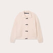Gilet boutons brandebourg ivoire femme