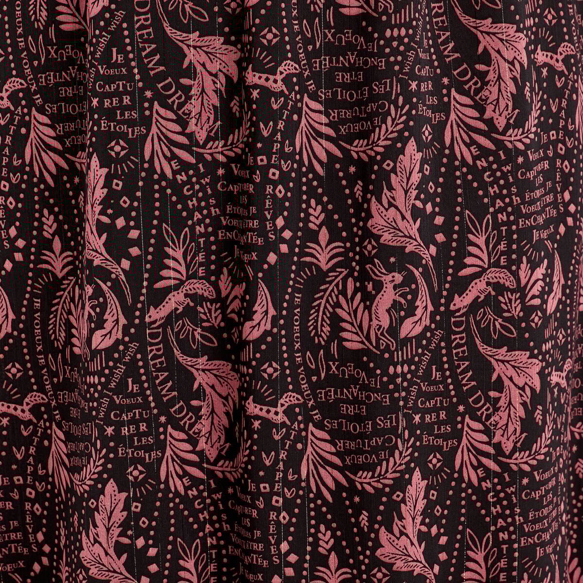 Robe longue évasée noir femme