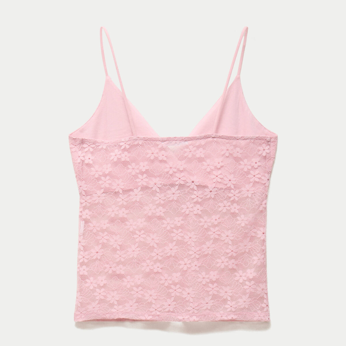 Top ajust&eacute; d&eacute;collet&eacute; sans manches rose ado