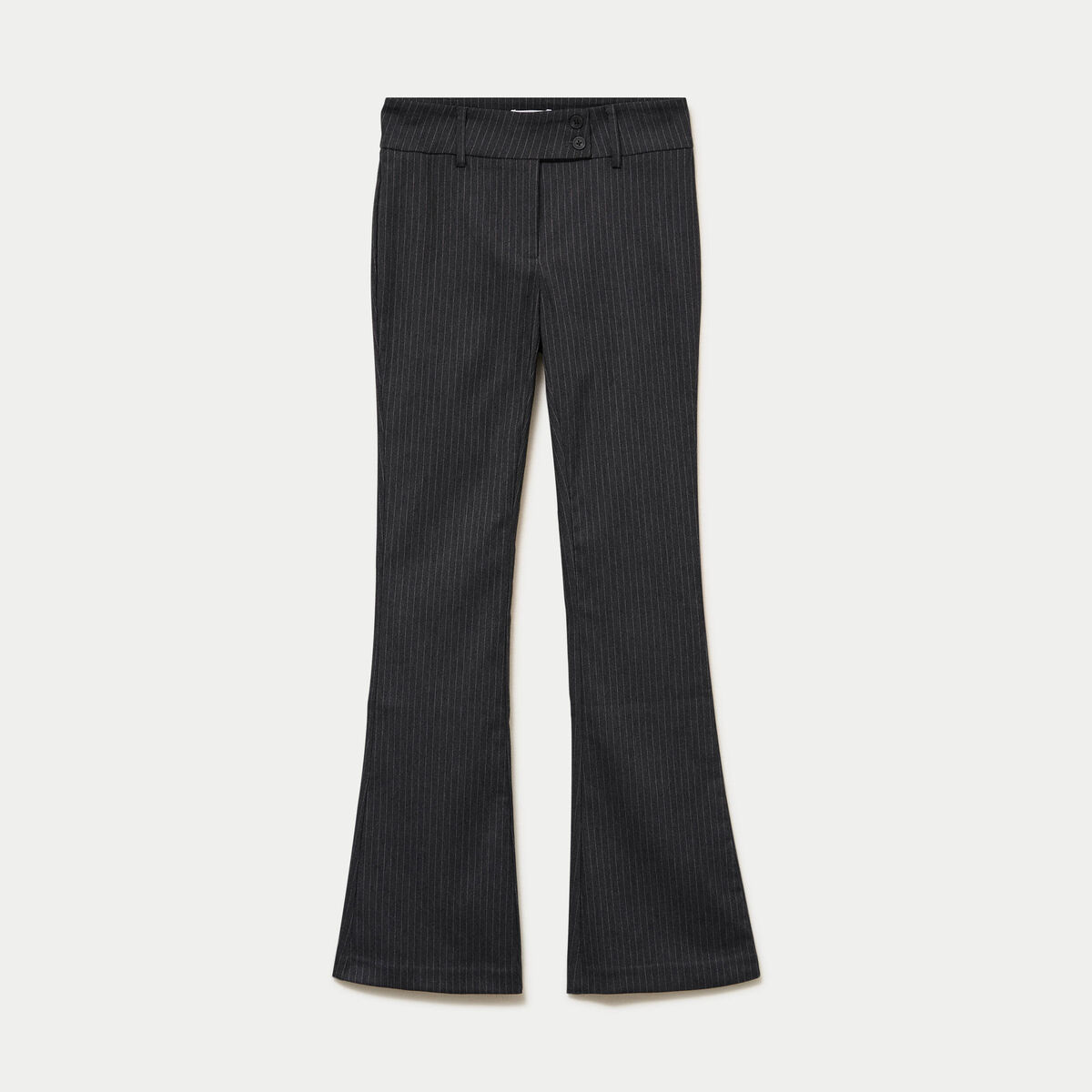 Pantalon bootcut stretch taille standard gris fonc&eacute;