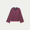 T-shirt manches longues bleu fonc&eacute;