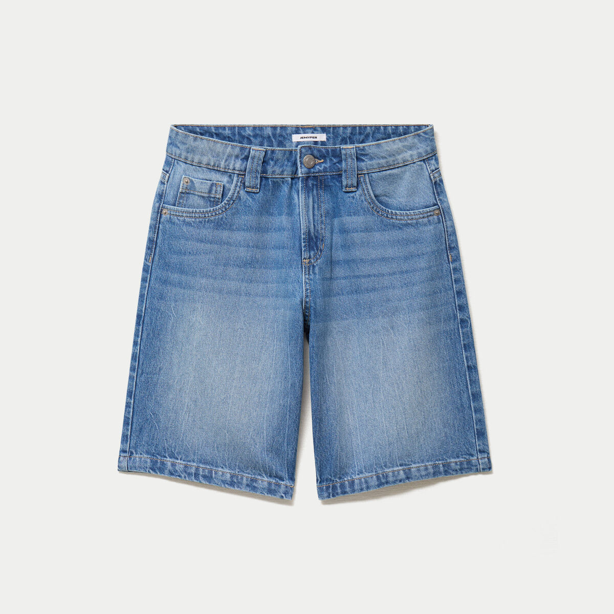 Bermuda large en jean 5 poches denim double stone
