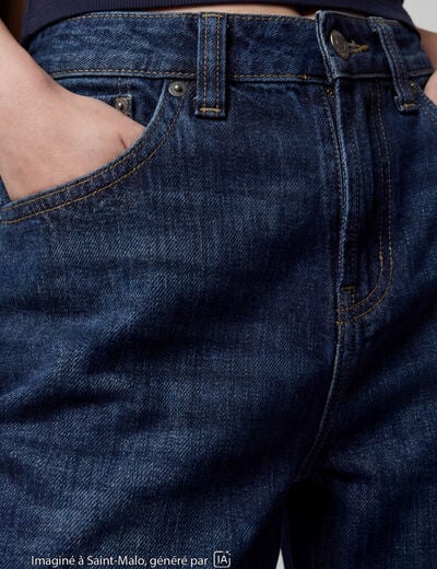 Jean Max loose taille basse denim brut