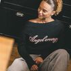 Pull col rond manches longues gris