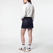 Jupe-short courte en jean denim brut ado