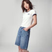 Bermuda large en jean 5 poches denim double stone