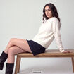 Pull manches longues blanc